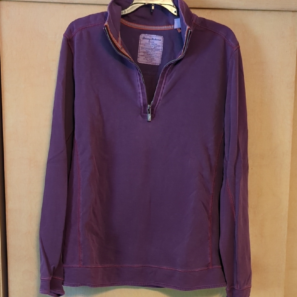 Men's Purple Half-Zip Sweater